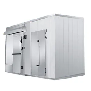 Recipiente automático com porta deslizante e articulada, preço para sala fria, unidade de refrigeração, compressor, tamanho da sala de armazenamento para frutas e legumes