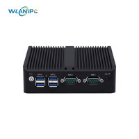 Mini PC industriel basse consommation Wanlan 15W pour système CCTV, N100 Quad Core, PC embarqué, 2COM, VGA, vidéo HD 4K, ordinateur sans ventilateur
