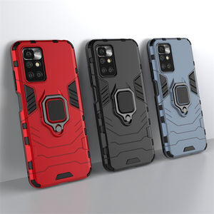 Pour <span class=keywords><strong>Xiaomi</strong></span> Redmi 10 Étui de protection avec anneau de doigt, coque rigide pour Redmi Note 11 11S 10 <span class=keywords><strong>Pro</strong></span> Mi 12 11T 11 Lite 5G - Product Image 1