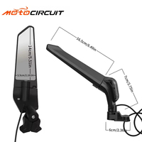 Nouveaux rétroviseurs de moto en fibre de carbone Baige avec lumières pour Yamaha/Suzuki/Ducati (droit et gauche)