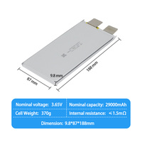 Batterie au lithium-ion à cellule solide en polymère, Lipo 3,65 V 29000 mAh, pour batterie de drone