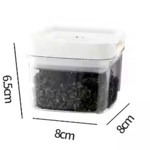 Récipients hermétiques OEM en plastique 2 serrures hermétiques ensemble de récipients de stockage des aliments pour céréales spaghetti avec couvercle conteneurs de nourriture sans Bpa animal de compagnie - Product Image 4