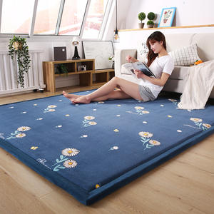 Tapis doux au toucher Tapis de jeu Tatami rampant pour enfants Grand rembourrage Tapis de vie antidérapant Tapis en <span class=keywords><strong>mousse</strong></span> à mémoire de forme en velours corail - Product Image 6