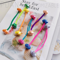 PDANY doppeltes elastisches Haarband kristallperlen-Haarzubehör niedliches Haarseil niedliche elastische Gummi-Seile einfaches Perlenhaar
