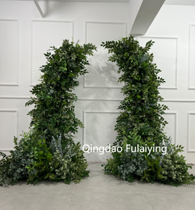 Nouvelle conception Grande <span class=keywords><strong>arche</strong></span> de fleurs rose <span class=keywords><strong>Arche</strong></span> de fleurs en métal avec support pour mariage et fête Toile de fond Écologique Fait à la main - Product Image 5