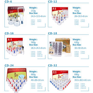 Pemasok profesional bekam terapi vakum bekam darah Hijama cangkir hisap 24 buah - Product Image 4