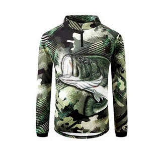 Fabricante de Camisas de Pesca de Poliéster Sublimadas Personalizadas, Camisa de Pesca de Manga Larga con Botones y Camuflaje - Product Image 4