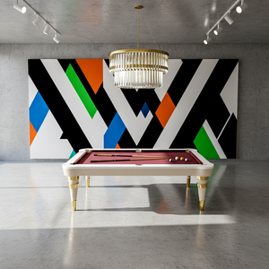 Mesa de Billar de Pizarra de Lujo Personalizada, Multifuncional, con Marco Metálico, Calidad de Torneo, Colores y Logotipo Personalizables para Gimnasios y Villas - Product Image 3