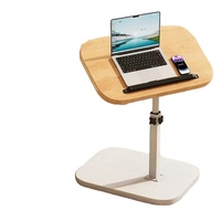 Table basse moderne en acier pliable et rotative, relevable, pour salon, petite chambre ou table de chevet