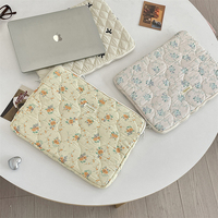 Nouveauté Sac pour ordinateur personnalisé antichoc en coton doux matelassé 11/13/15 pouces Sac pour ordinateur portable matelassé en polyester