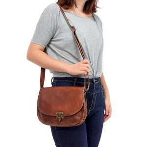 Sac bandoulière polyvalent pour femme en cuir véritable avec chaînes, style classique et vintage, design élégant, plusieurs compartiments - Product Image 3