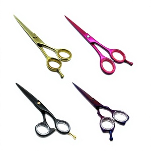 ASAP Juego de Tijeras de Peluquería de Acero Inoxidable para Diestros, Tijeras Afiladas para Cortar y Entresacar Cabello, Base Hueca, Mango Corto de 5 Pulgadas, Papel - Product Image 1