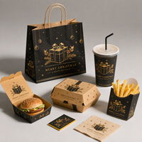Programme d'emballage alimentaire festif : Boîtes repas personnalisées imprimées pour chaînes de restauration rapide, restaurants, marques de traiteur, fournisseur OEM pour les fêtes