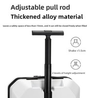 Nouvelle collection 2026 : Ensemble de valises rigides en polycarbonate au design neutre et tendance, tailles 20, 24 et 26 pouces, avec chariot de transport pour l'aéroport, en stock.