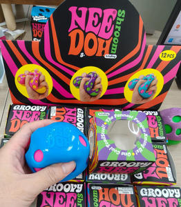 Mushroom NeeDoh Decompression Ball Fuzz Ball Toy Squeeze <b>Rebound</b> TPR Silicone Ball - Product Image 3
