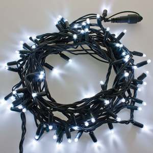 Livraison rapide, guirlandes lumineuses de Noël en PVC vert IP65, blanc chaud, multicolores, 220V, décoration LED pour jardin extérieur, fêtes - Product Image 1