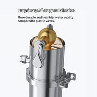 FL-3500 Purificateur d'eau domestique manuel le plus vendu, grand débit, sous évier, en acier inoxydable, autonettoyant, durée de vie du filtre de 12 mois
