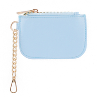 Dompet mini wanita, cantik baru dompet mini lucu gantungan kunci wanita tas nilon dompet koin wanita alat rias dengan huruf tambalan dompet koin