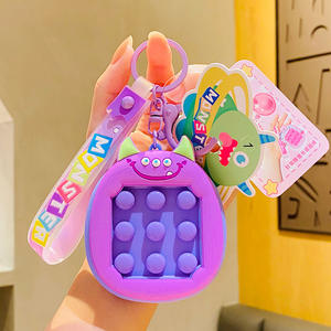 Hecion monstruo genuino 4 colores Popet llavero creativo llavero PVC lindo dinosaurio llavero - Product Image 5