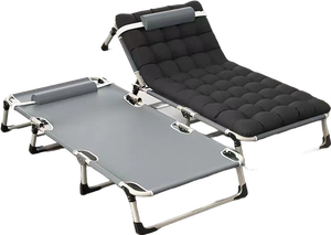 Fabricación de cama de campamento plegable, muebles de dormitorio, sofá cama ajustable plegable, cama individual - Product Image 3