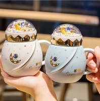 Keramiktassenfabrik Direktvertrieb Wasserflasche Kindergeschenke Trinkbecher mit Henkel und Deckel Umweltfreundliche Werbegeschenke