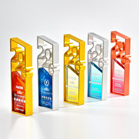 Nouveau Trophée Commémoratif Personnalisé 2026 en Métal Dégradé de Couleurs, Créatif, Haut de Gamme et Élégant pour Cérémonie de Remise des Prix et Réunions Annuelles