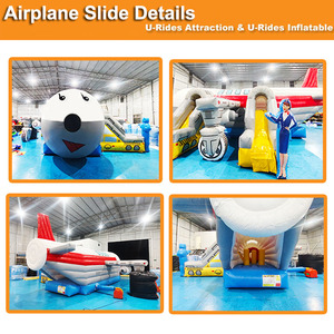 Avion gonflable unisexe Offre Spéciale de PVC et jeu de tunnel pour le château et le labyrinthe interactifs de modèle de parc d'attractions - Product Image 4