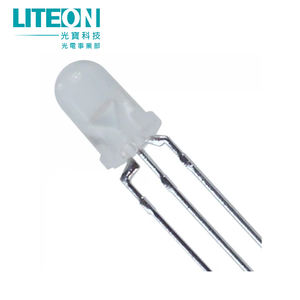 Lite-On LTL1BEKVJNN ชิป LED กำลังสูง สีเขียว/แดง 572nm/631nm 2.1V/2V 5.15 มม. ปรับความสว่างได้ แบบเรเดียล 3 ขา - Product Image 1