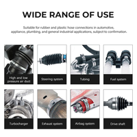 Colliers de serrage pour tuyaux en acier inoxydable, différentes tailles, vente en gros d'usine