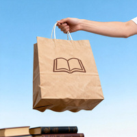 Sacs de shopping en papier kraft recyclables personnalisés avec impression de logo, style luxueux, poignées en corde de coton - Emballage en gros