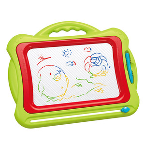Tableau à dessin magnétique pour enfants, tableau d'écriture en plastique effaçable, jouet portable pour gribouiller, jouet d'éducation précoce de 2 à 6 ans - Product Image 1