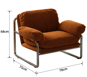 Sillón Estilo Chino Sihao para Sala de Estar o Dormitorio, Silla Individual de Diseño para Apartamentos Pequeños, Silla de Descanso para Balcón - Product Image 4