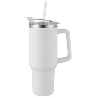 Bouteille d'eau isotherme en acier inoxydable de 40 oz de 1ère génération avec poignée, grande capacité, pour utilisation en voiture, transfrontalière