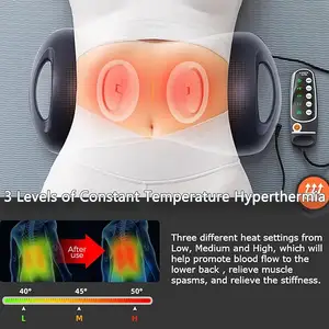 Thắt lưng Massager bởi alphay với chính xác acupressure nhào điều chỉnh nhiệt trị liệu thấp hơn đau lưng Massager