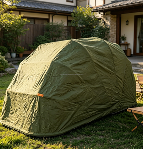 Tente <span class=keywords><strong>de</strong></span> <span class=keywords><strong>garage</strong></span> pliable et portable, design moderne en arche, avec structure en acier inoxydable durable et imperméable, best-seller - Product Image 4