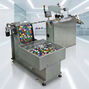 Machine de codage laser UV automatique pour la collecte et la corrélation des données des bouchons de bouteilles de lait, système intégré d'inspection et de rejet - Product Image 3