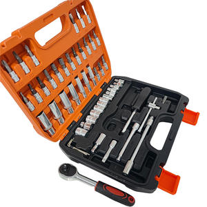 Precision Steel 53pcs 1/4 Inch Drive Sleeve Ratchet Wrench Set Hand OEM New Red Metric <b>Extension</b> <b>Rod</b> Variety Any Repair - Product Image 4