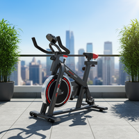 Bicicleta Estática Vertical ZKM con Control Magnético, Acero Reforzado, Ultra Silenciosa, Pantalla LED, Carga Máxima de 150 kg, para Uso Doméstico