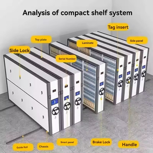 Étagère mobile compacte intelligente et électrique à manivelle pour documents et bons de commande - Product Image 6