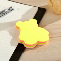 Blocs-notes réutilisables néon mignons, notes autocollantes colorées en forme de cœur pour les promotions et les événements de team building