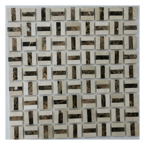 Gạch Khảm Đá Màu Xám ZF Gạch Đá Cẩm Thạch Khảm Nghệ Thuật Cho Tường - Product Image 6