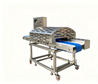 Machine à trancher la viande horizontale multi-moules en acier inoxydable certifiée CE, grande capacité, avec écran tactile et moteur