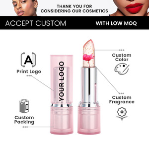 Balsamo Labbra Idratante a Lunga Durata, Rossetto Gelatinoso Rosso Impermeabile, Etichetta Privata, Rossetto Cambiacolore, Balsamo Labbra alla Moda - Product Image 4