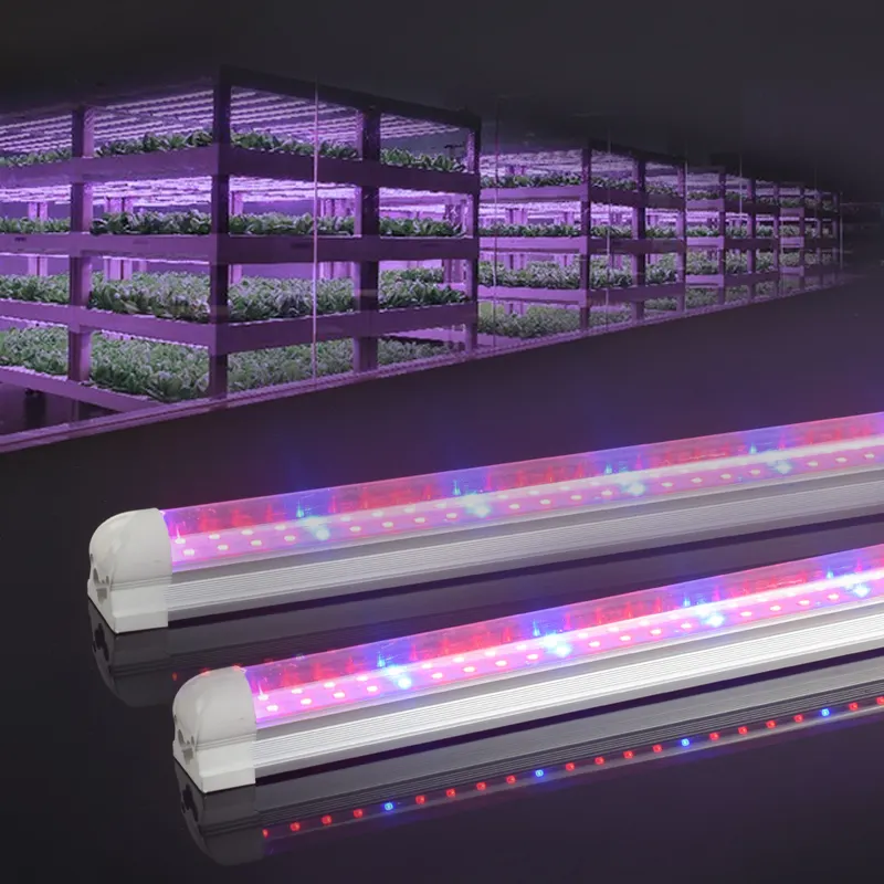 LED T8 floresan lamba 4ft 1200mm 36W bitki büyümek ışık tam spektrum özelleştirilmiş geçerlidir bitkiler için