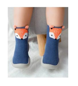 Chaussettes de sol antidérapantes <span class=keywords><strong>pour</strong></span> bébé Chaussures <span class=keywords><strong>pour</strong></span> tout-petits Chaussures antidérapantes Renard Tigre Épaississement Chaussettes de sol <span class=keywords><strong>pour</strong></span> pieds Chaussettes en cuir de style animal Opp - Product Image 3