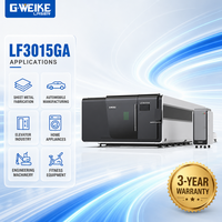 Machine de découpe laser à fibre CNC 3 axes haute précision GWEIKE LF3015GA 2000W, refroidissement par eau, prise en charge PLT, pour métaux complexes
