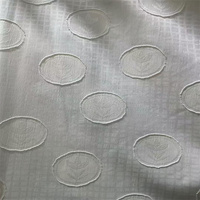 Tissu en polyester et soie jacquard à pois et carreaux, motif dévoré, en mousseline de soie