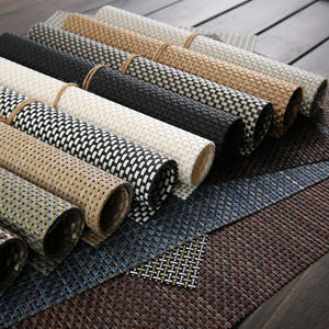 Sets de table en PVC tissé de style nordique, vente chaude, écologiques, imperméables, antidérapants, résistants à la chaleur, pour la <span class=keywords><strong>cuisine</strong></span> et la salle à manger - Product Image 4