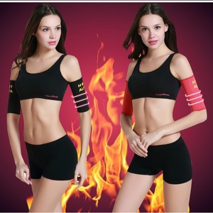 Mangas de nailon para brazos, color rojo y negro, para sauna y uso exterior - Product Image 1