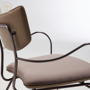 <span class=keywords><strong>Fauteuil</strong></span> <span class=keywords><strong>club</strong></span> en <span class=keywords><strong>cuir</strong></span> moderne de luxe Offre Spéciale <span class=keywords><strong>Fauteuil</strong></span> de canapé simple avec design de loisirs pour salon Restaurant Matériau métallique - Product Image 5